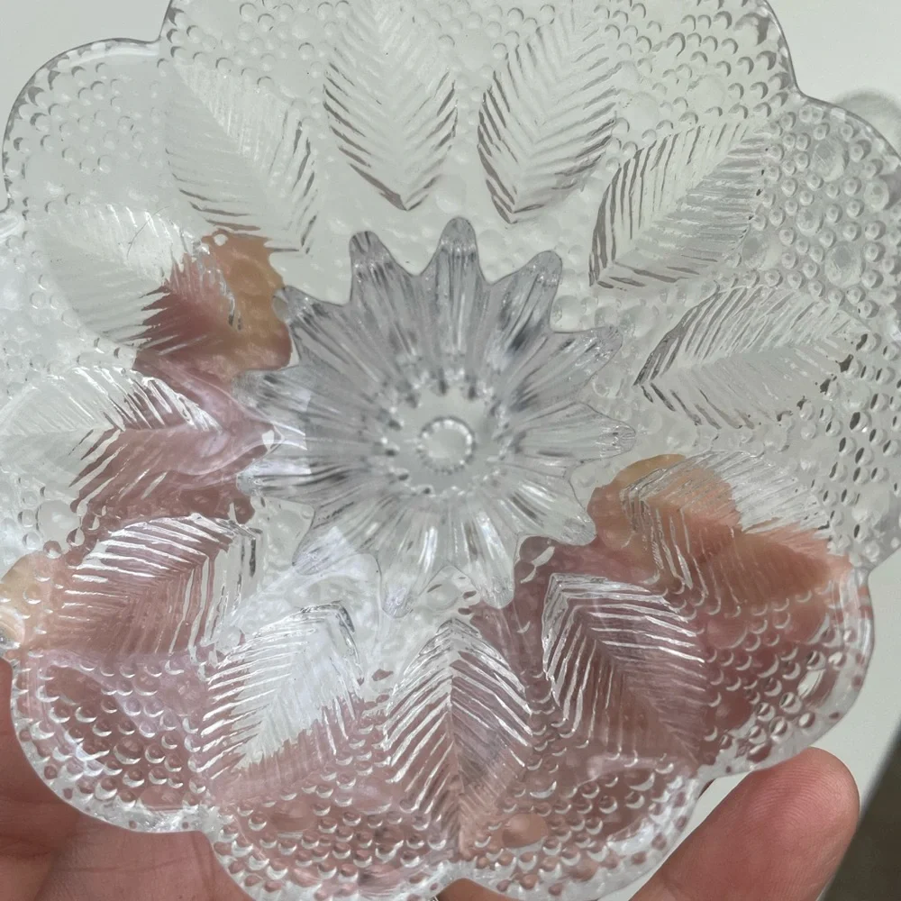 Vintage Lausitzer Glas ‘Medea’ Pattern Crystal Set‎ of 2